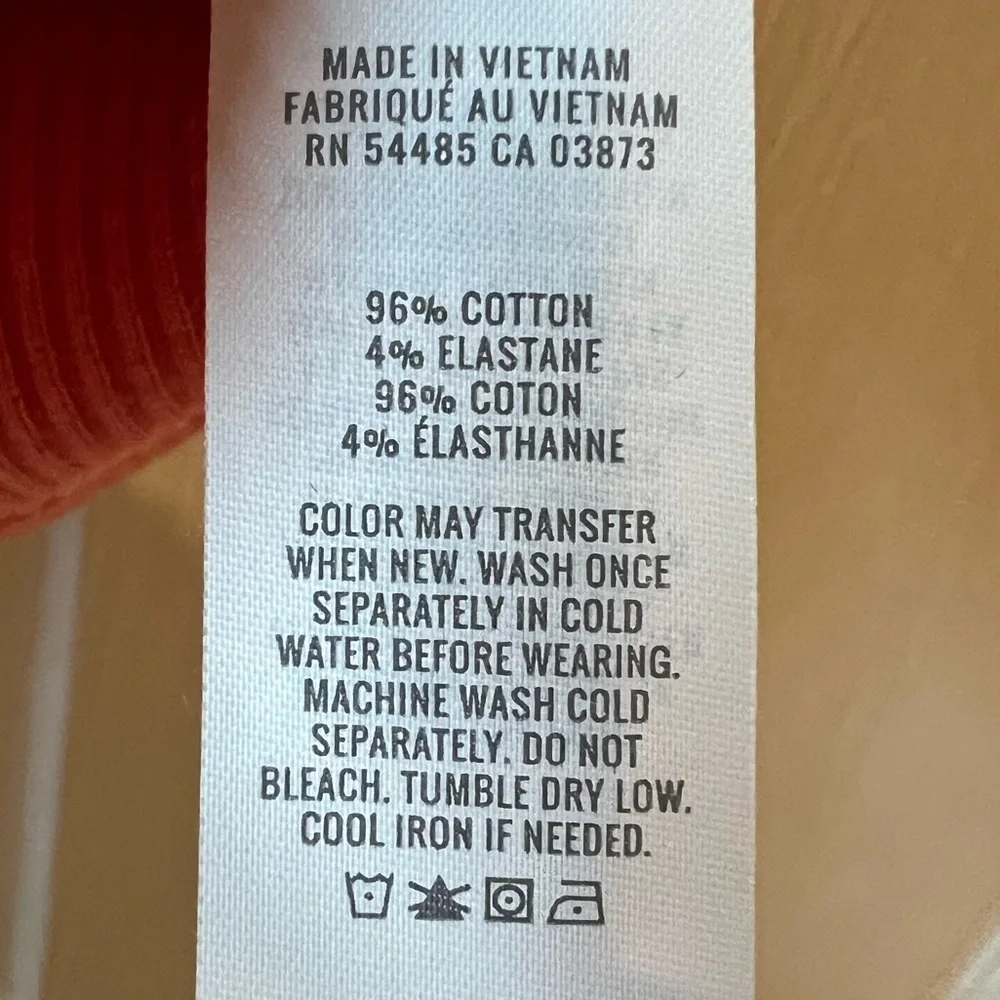 Aerie Coral Ribbed Crop Top - Picture 5 of 5